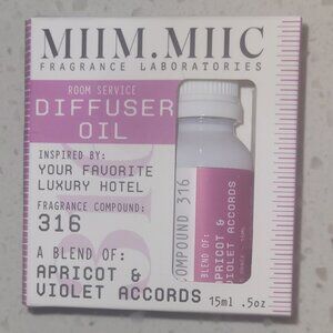 MIIM.MIIC Fragrance 316 APRICOT & VIOLET Diffuser Oil * Hotel Inspired. 15 Ml.